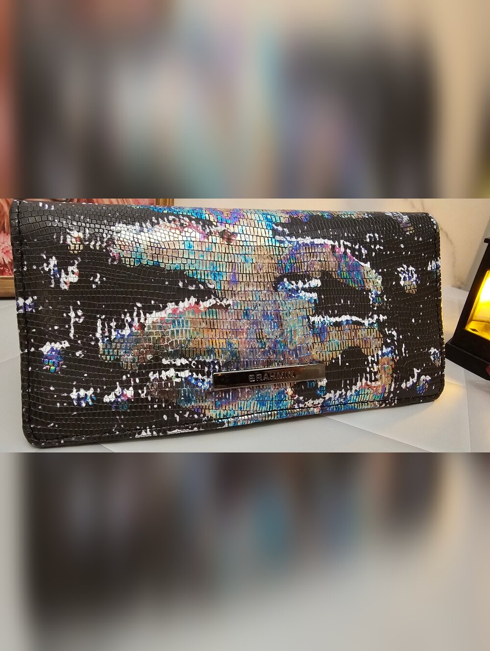 Brahmin Ady Wallet Multi Spectacle NWT Gunmetal Hardware - Picture 2 of 9